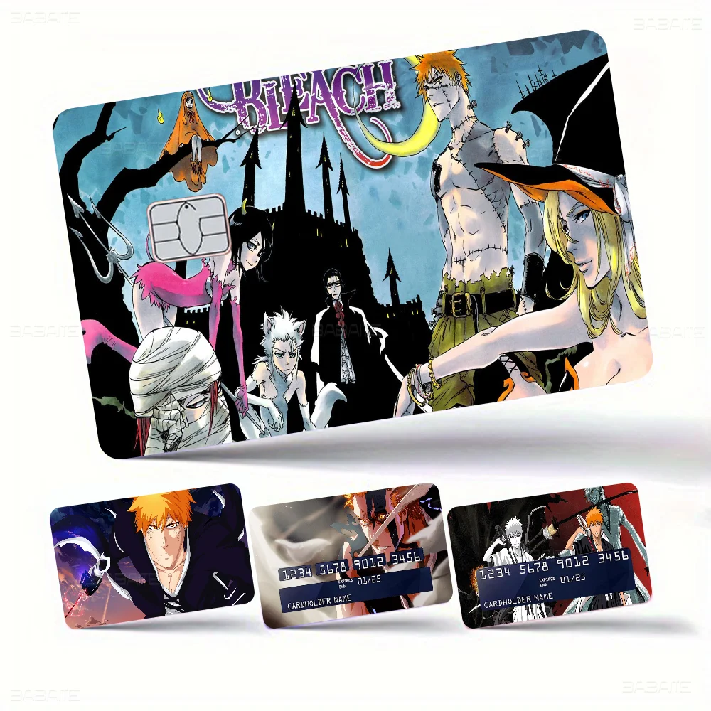 Anime BLEACH Kurosaki Ichigo 100% Hot Sale Amine Credit Debit Bank Card Bus Card Film Skin Sticker