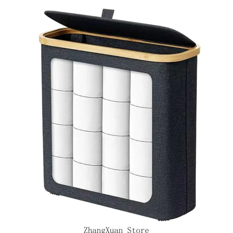 Geräumiger Toilettenpapierbehälter mit Sichtfenster für Küche oder Bad 3XUF – Detail 8