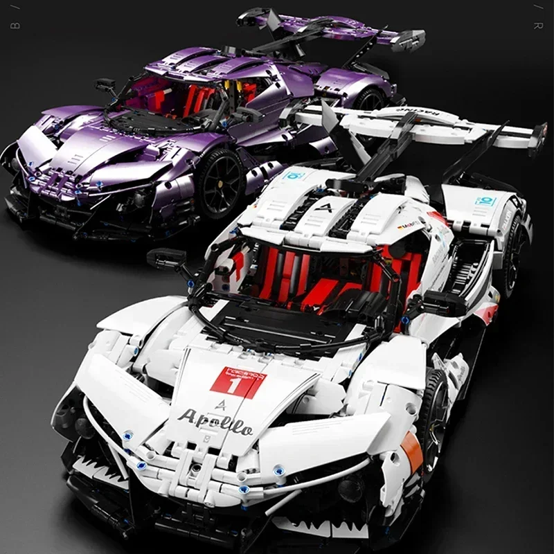 

3668PCS 1:8 MOC High-Tech Gumpert Apollo IE Sport Car Building Blocks Speed Racing Vehicle Bricks Kits Toy Gifts for Friend Kids