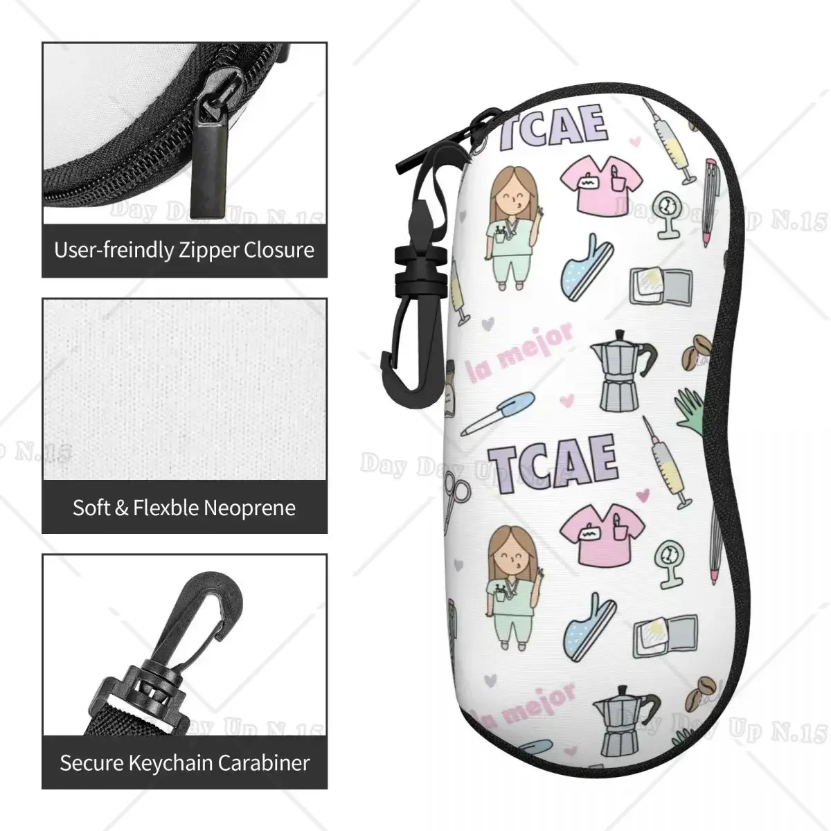 Enfermera En Apuros Nurse Doctor Glasses Case Unisex Student Accessories Glasses Storage Box Protector Eyeglasses Box image 3