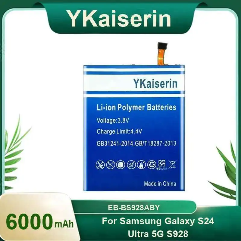 

Environmentally Friendly 6000Mah Mobile Phone Battery For Samsung Galaxy S24 Ultra 5G S928 EB-BS928ABY