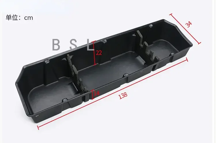 Pickup Storage Organizer Accessories Rear Row Underseat Storage Box For 2017-2019 Ford F150 Raptor 2018