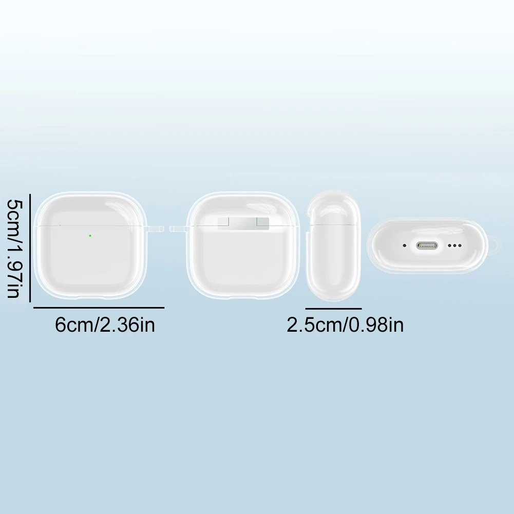Прозрачный защитный чехол, противоударный чехол для телефона, противоударный защитный чехол для Apple Airpods 4 (2024)