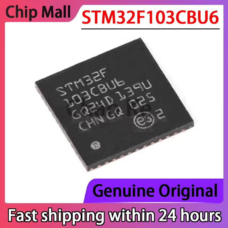 Puce de microcontrôleur d'origine, STM32F103CBU6 QFN48, en stock, nouveau, 1 pièce