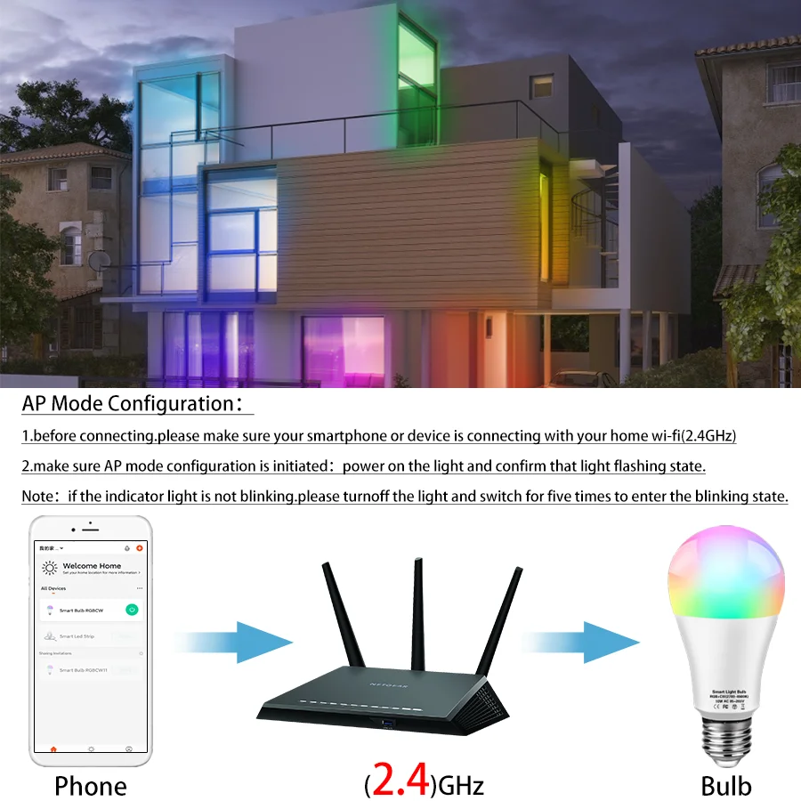 Alice – ampoule intelligente Led E27, lampe intelligente pour la maison 15W Wifi RGB Alexa Tuya Yandex Station commande vocale variable 220V 110V