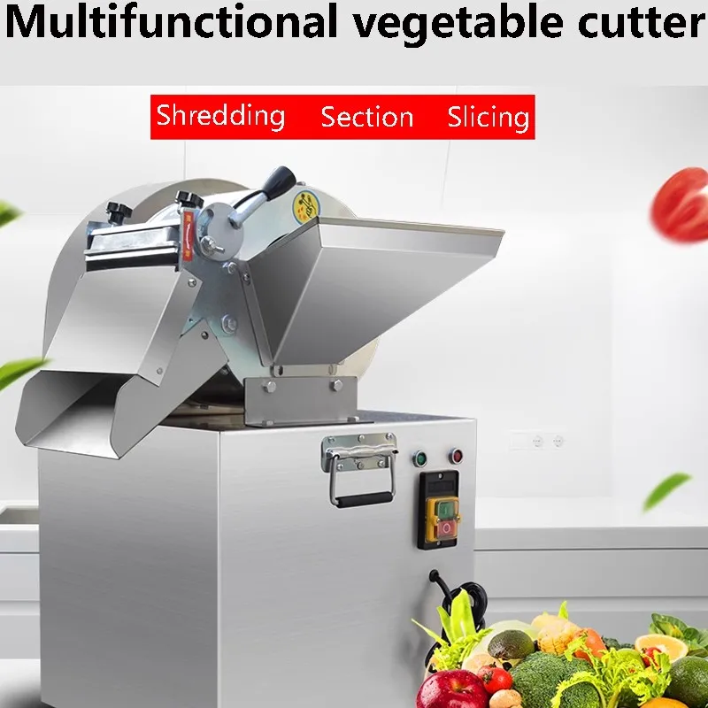 

Electric Vegetable Cutting Machine Cutter Slicer Cabbage Potato Onion Slice Strip Dice Cutting Machine