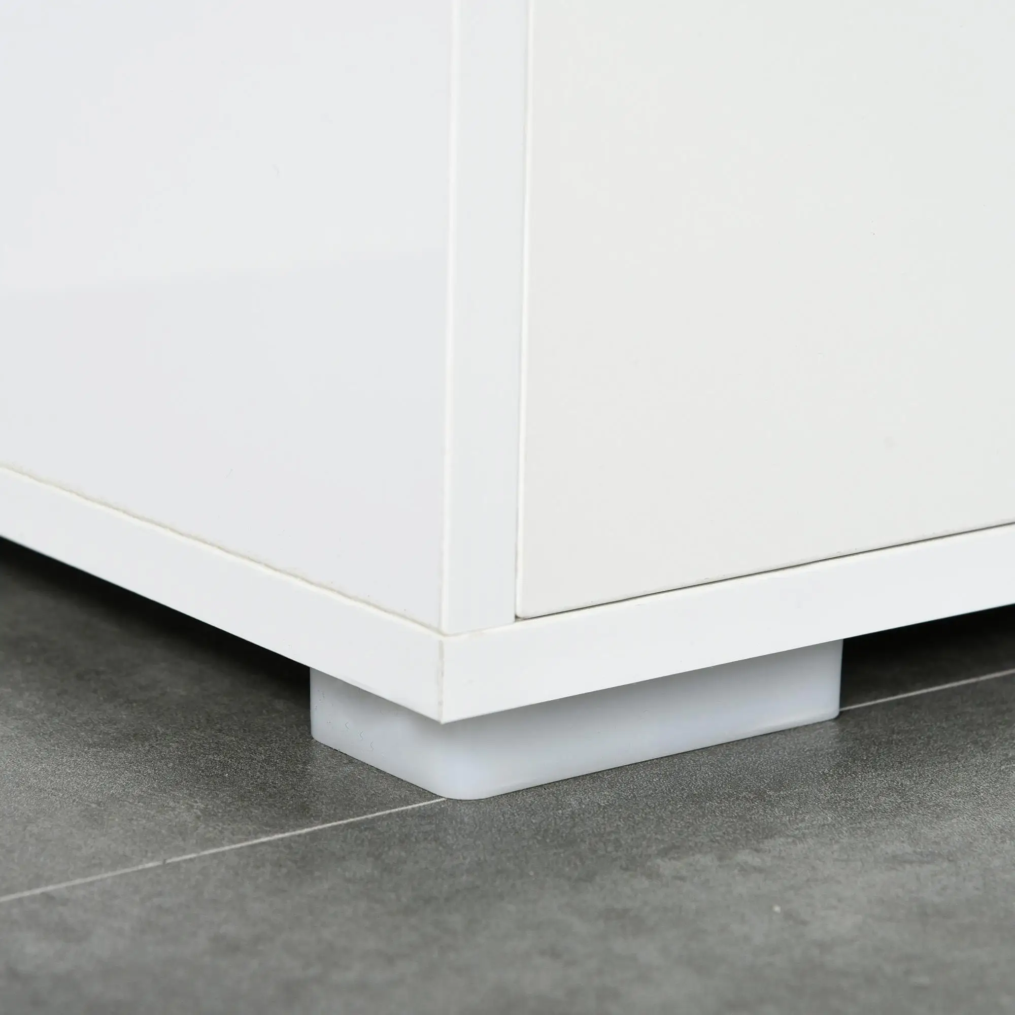 Mueble de Salón de Madera Blanco, Instrucciones de Montaje Incluidas, Diseño Moderno para Salón