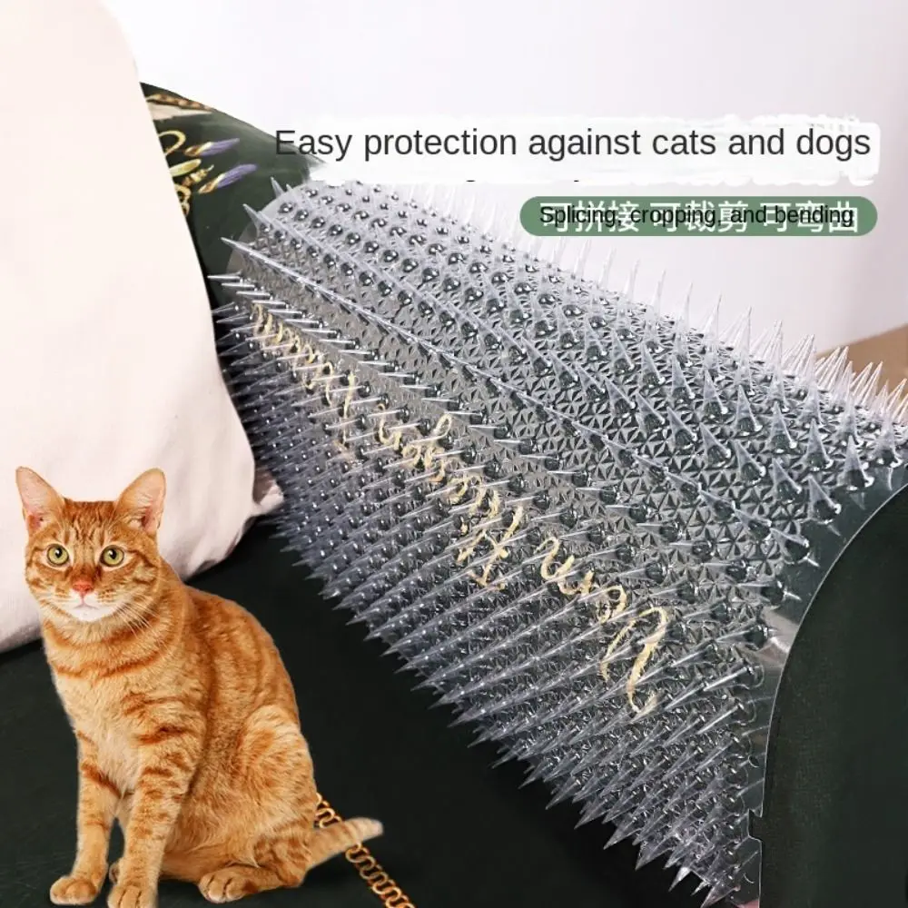 1/3/4/5pcs 42*33.8CM Garden Balcony Anti Cat Stab Pads Animal Repellent Plastic Sting Mat Cat-proof Netting With Spiked Mats