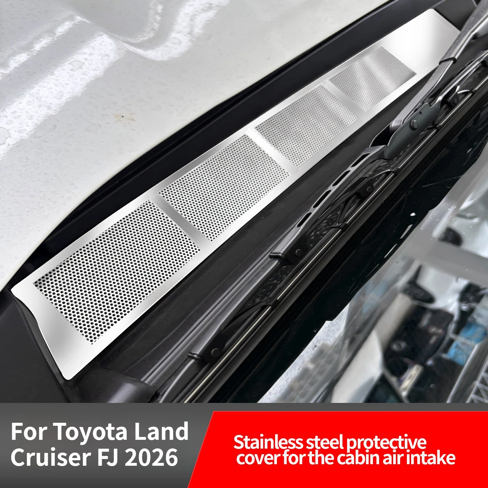 For Toyota Land Cruiser FJ 2026 Front Engine Hood Cover Dust Proof Cabin Cover Air Conditioning Inlet Protective Net Accessories