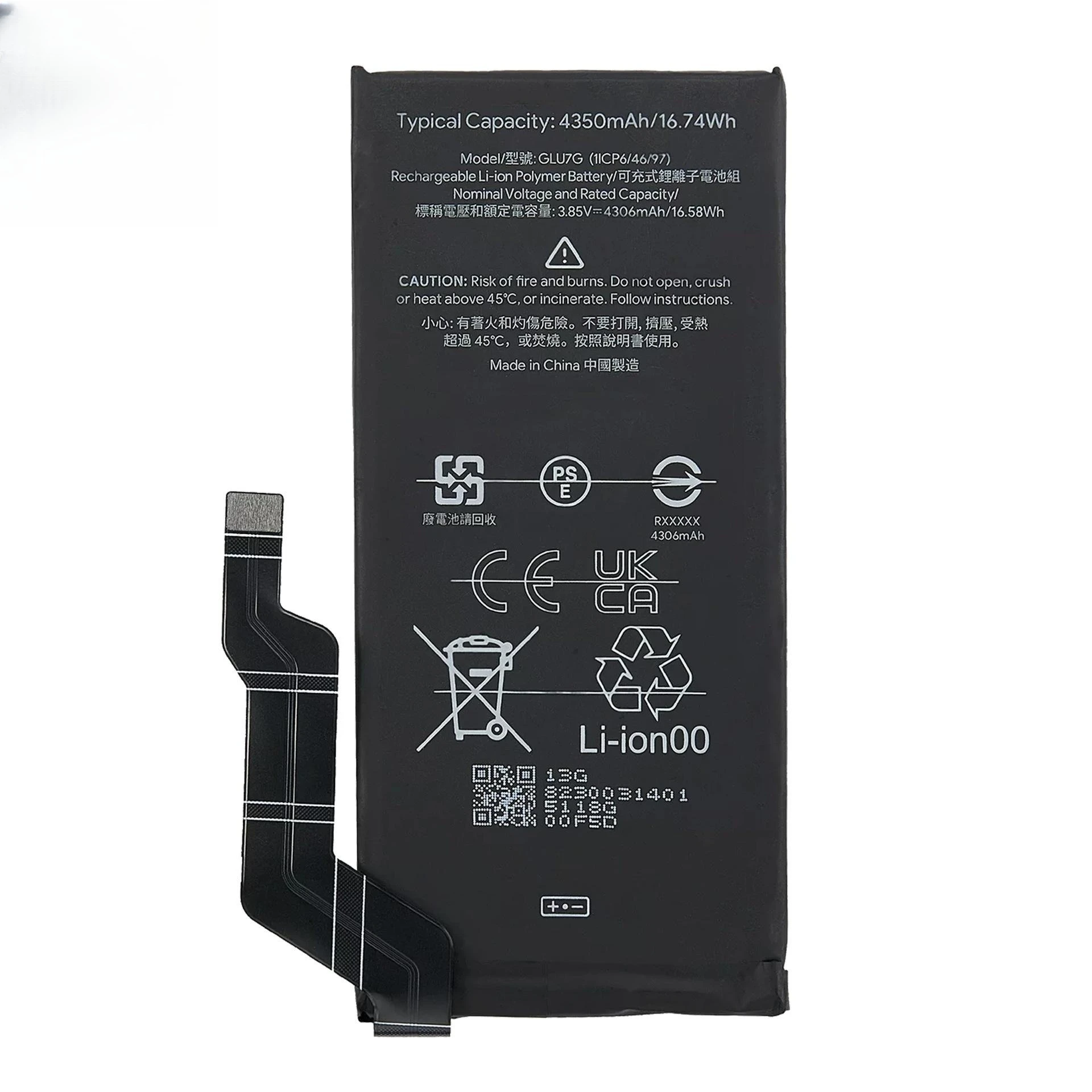 بطارية بديلة 4614 مللي أمبير/5003 مللي أمبير/4350 مللي أمبير في الساعة GMSB3 G63QN GLU7G لجهاز Google Pixel 6/ 6 Pro /pixel 6A #2