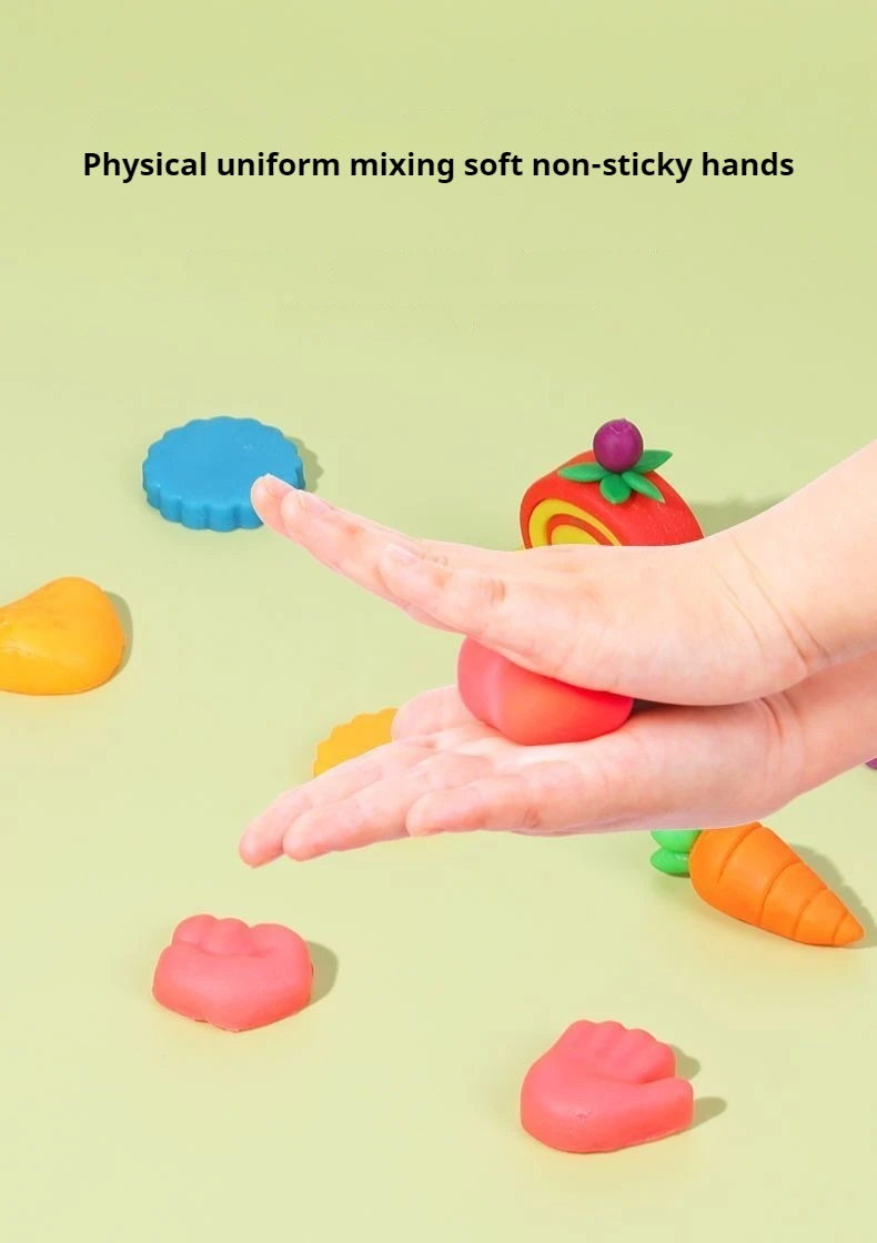 Farbteig, Spielteig-Sets für Kinder, Modelliermasse, DIY-Handwerk, ultraleichter Kunststoffton mit Schnitzwerkzeugen für Freunde und Kinder