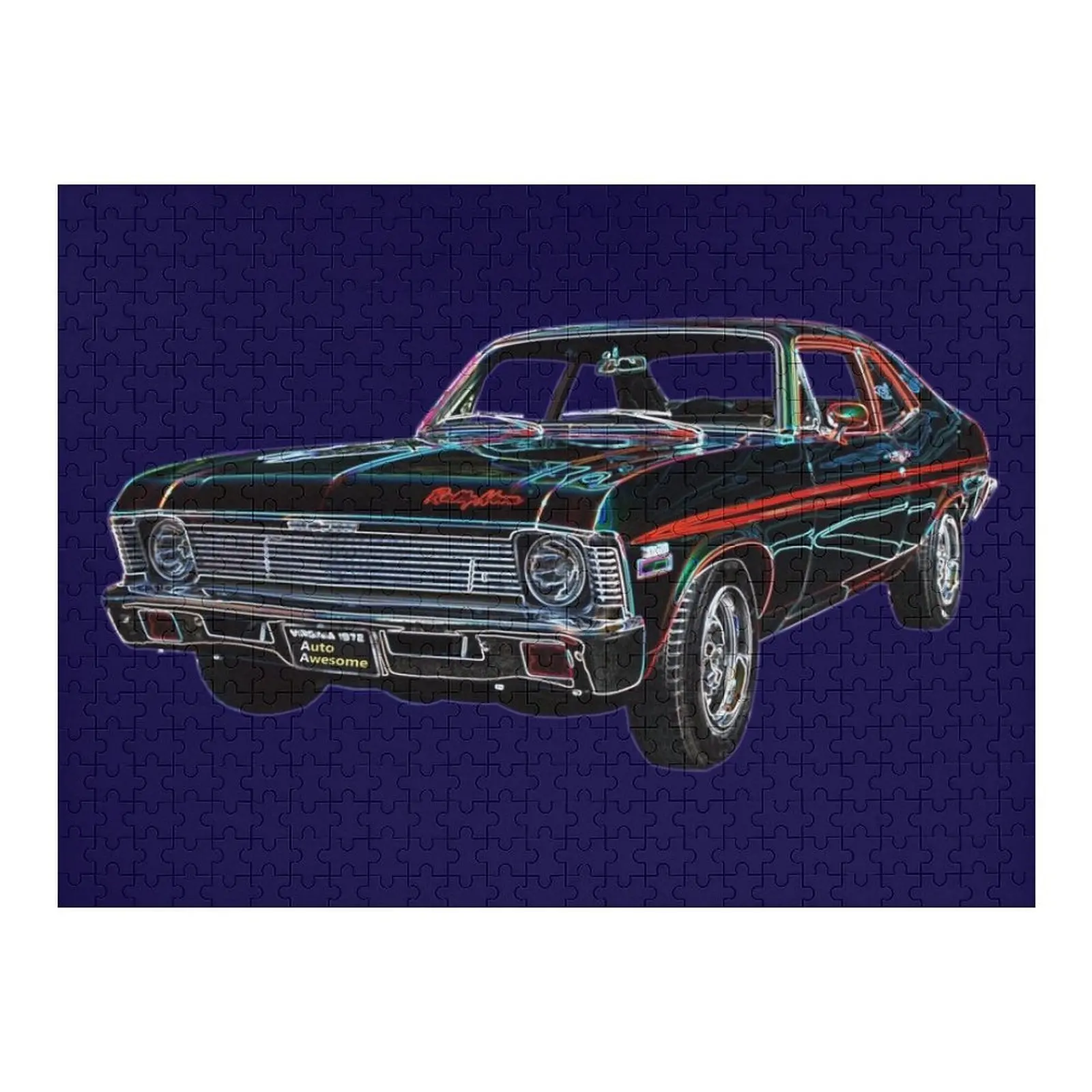 72 랠리 노바 직소 퍼즐 성인용 나무 직소 퍼즐 게임 어린이 사진 사진 맞춤 선물 퍼즐