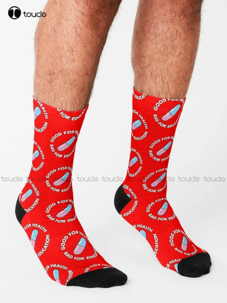 Akira Pill - Kaneda Jacket - Good For Health Bad For Education Socks Work Socks For Men Comfortable Best Girls Sports Funny Gift image 2