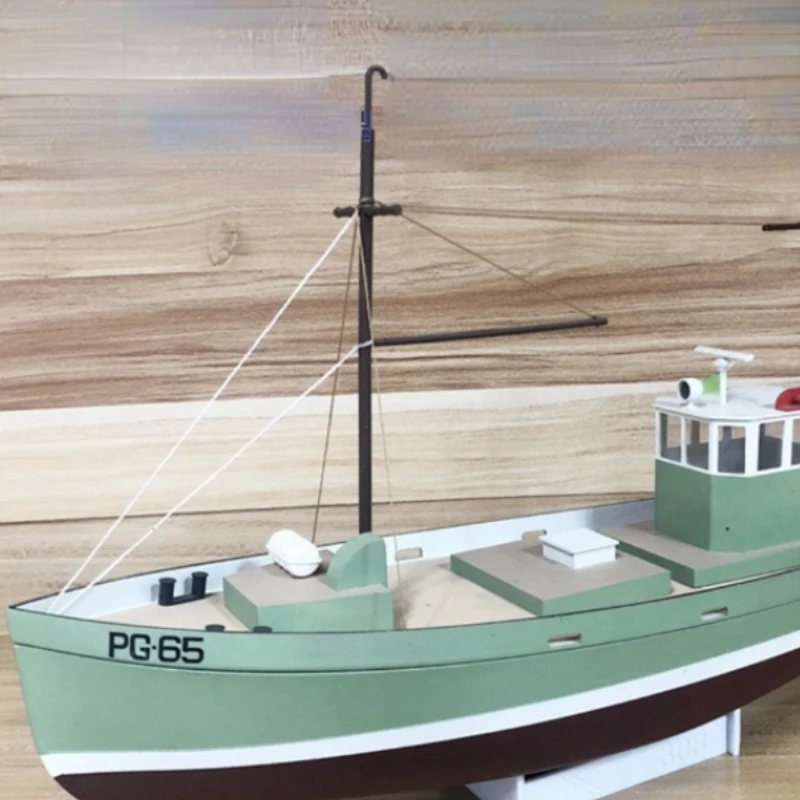 XF308 Eastern Mediterranean Style Willis Mini Fishing Boat Model Assembly Kit