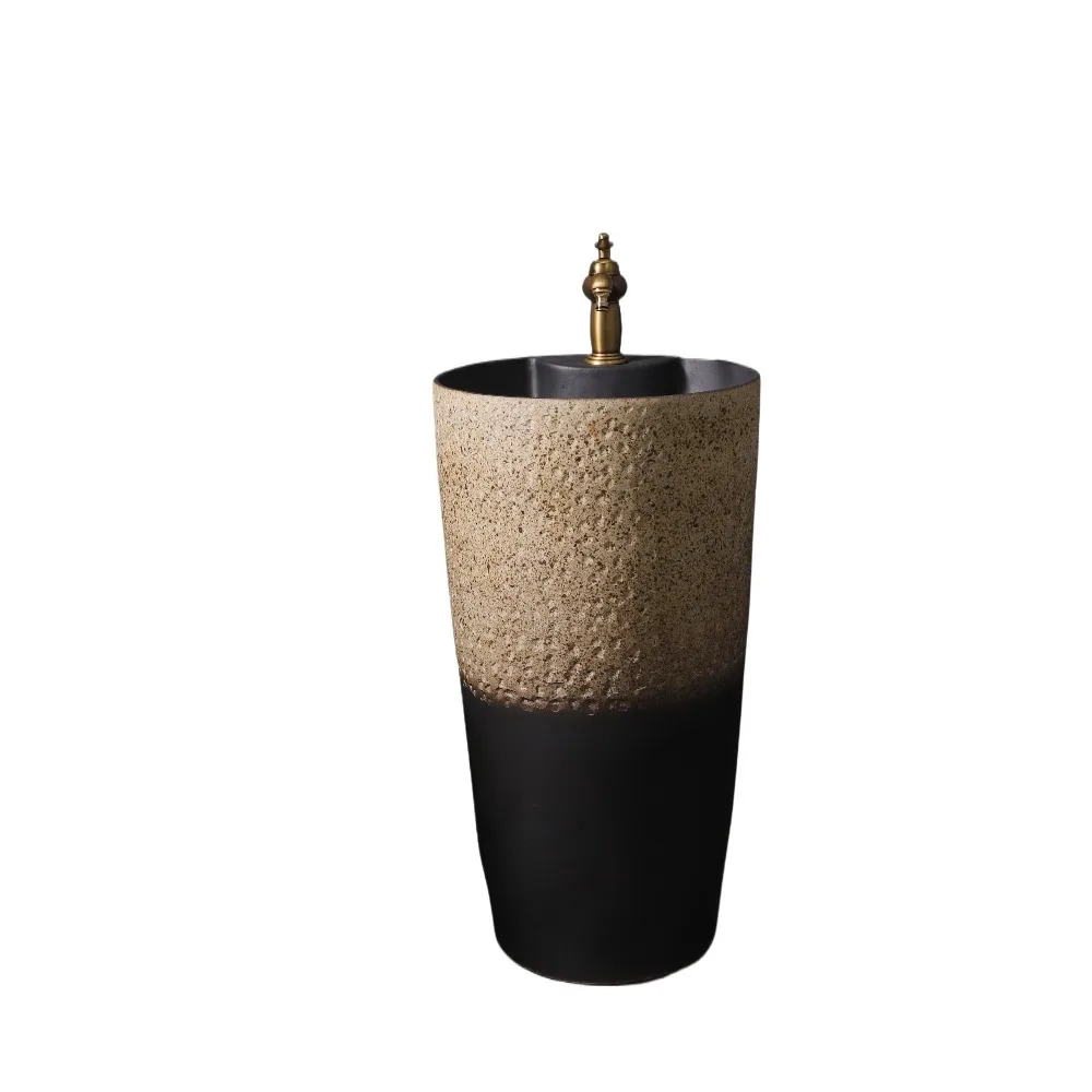

Garden outdoor wash basin room, villa yard wash retro art column basin wash basin