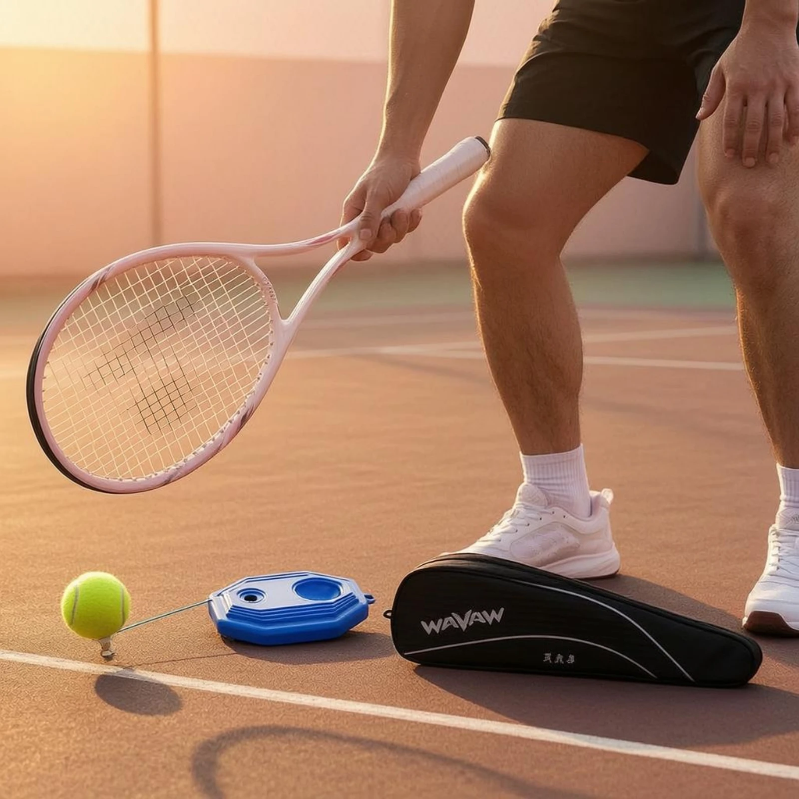 training-tennis-racket-long-lasting-tennis-practitioner-racket-optimal-ball-contact-zone-practitioner-lightweight