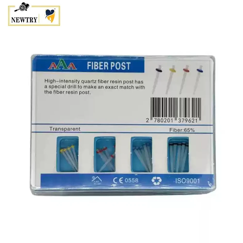 

Dental Fiber Post Kit High Intensity Quartz Glass Fiber Resin Post With Drill Root Canal Pile Restorative Tooth Filling Material