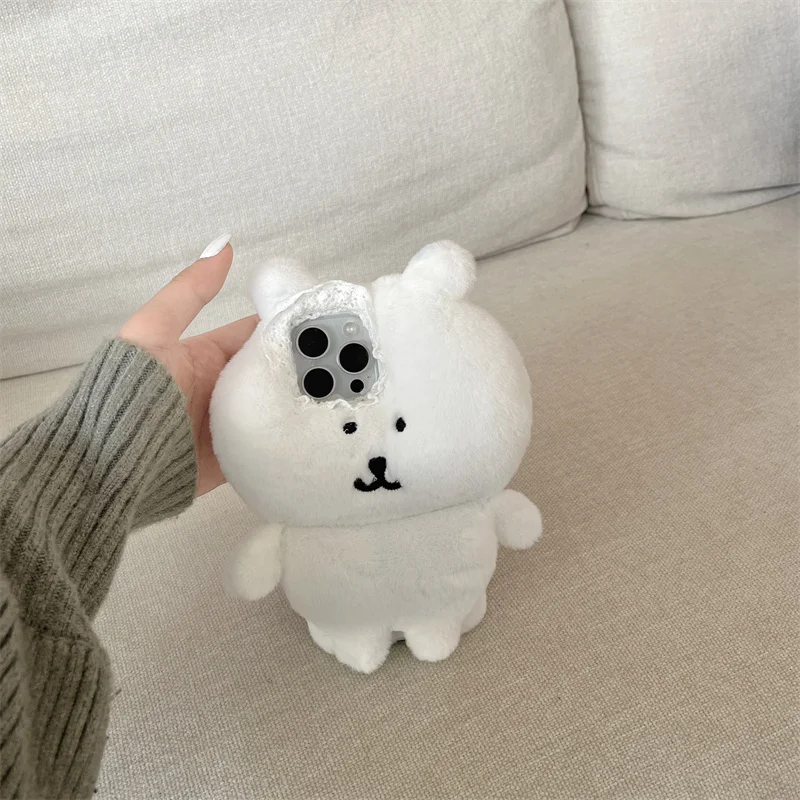 كارتون رقيق غامض أفخم ثلاثية الأبعاد الفراء القضية آيفون 17 برو ماكس لطيف الدب الحالات الناعمة آيفون 16 15 13 14 برو ماكس الاطفال هدية #4