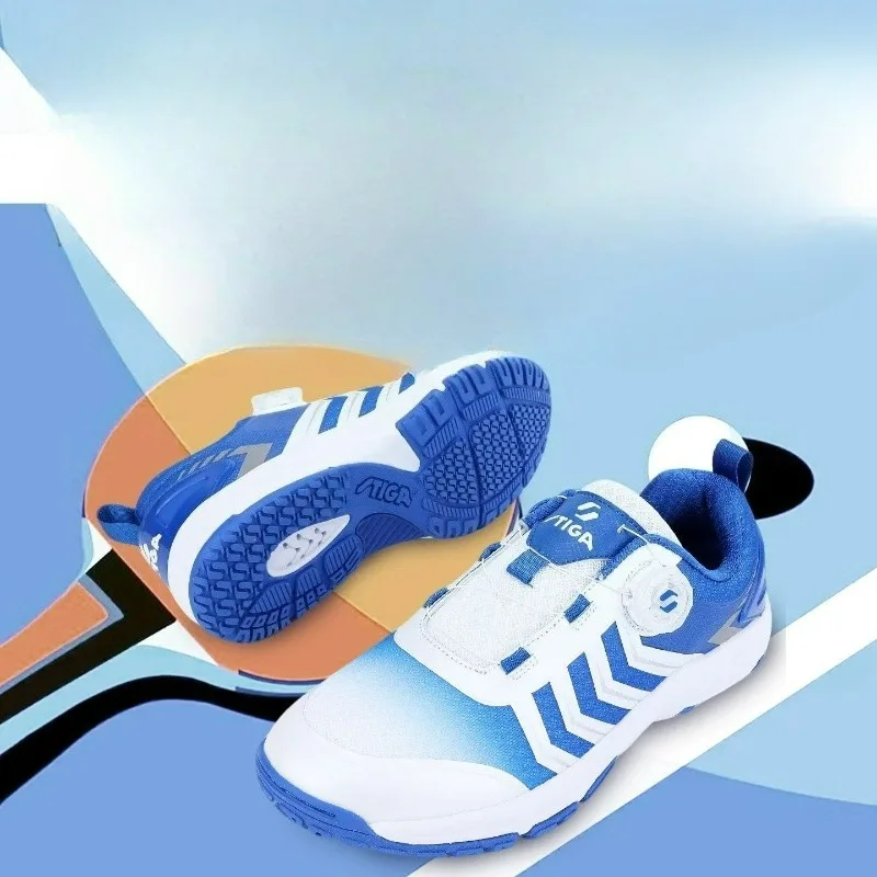 

2026 New Table Tennis Shoe Men Women Quick Lacing Badminton Shoes Unisex Anti Slip Indoor Sports Shoe Brand Tennis Shoes Couples