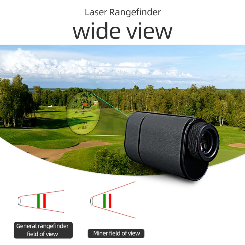 For Minier 600m golf laser rangefinder new arrival with slope light and build-in magnet smaller size golf laser range finder