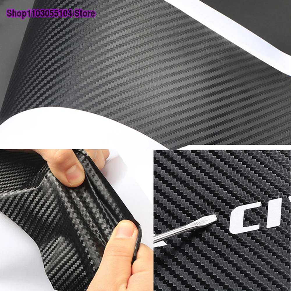 4pcs Carbon Fiber Car Door Sill Sticker For Volkswagen VW GOLF 4 5 6 7 MK7 MK4 MK5 MK6 MK1 MK2 MK3 MK8