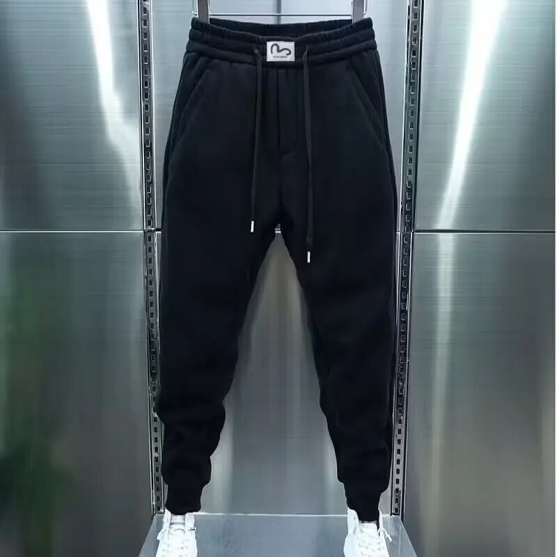 

Spring New Men's Casual Sweatpants Trend Loose Korean Version Showing Height Binding Feet Slim Fit Mens Joggers Hiphop Pants