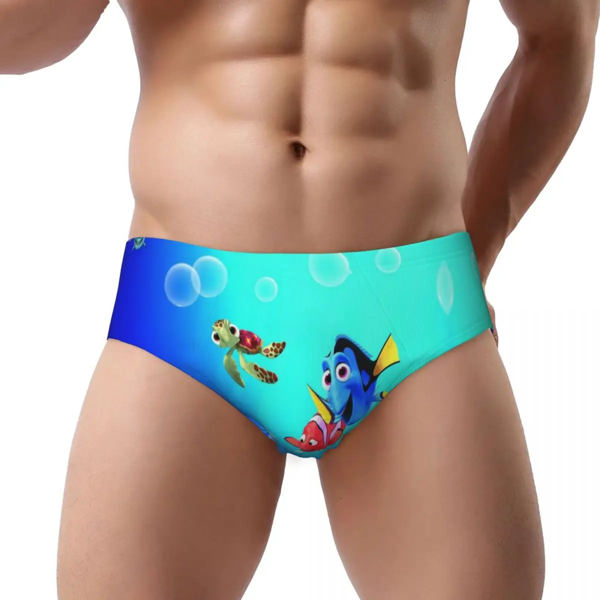 Custom Mens Finding Nemo Party Men Panties Comfort Cute Cartoon Briefs Underwear