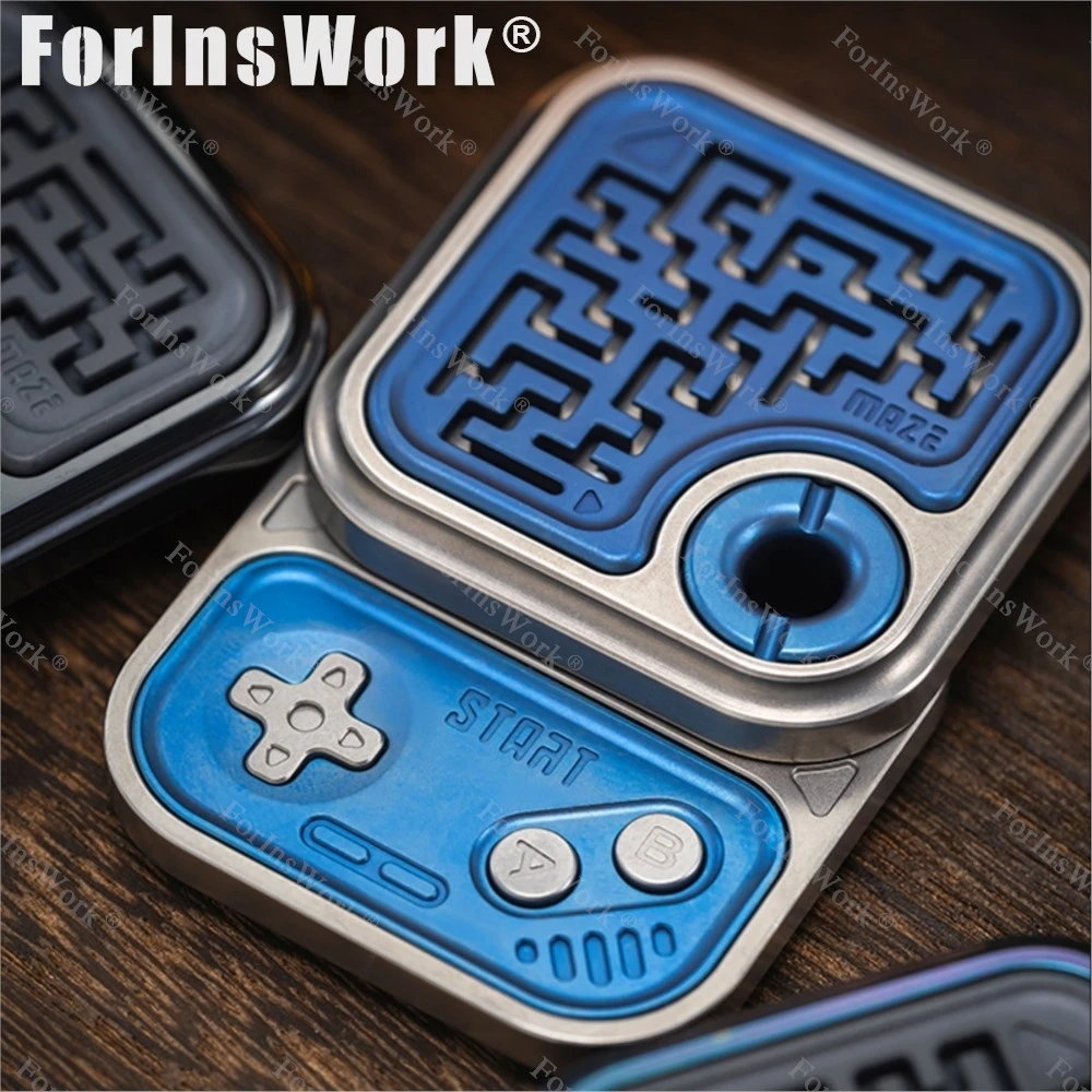01EDC Cubi da gioco in metallo Slider Fidget Giocattoli meccanici antistress Fidget Spinner Giocattoli per l'ansia Giocattoli da scrivania