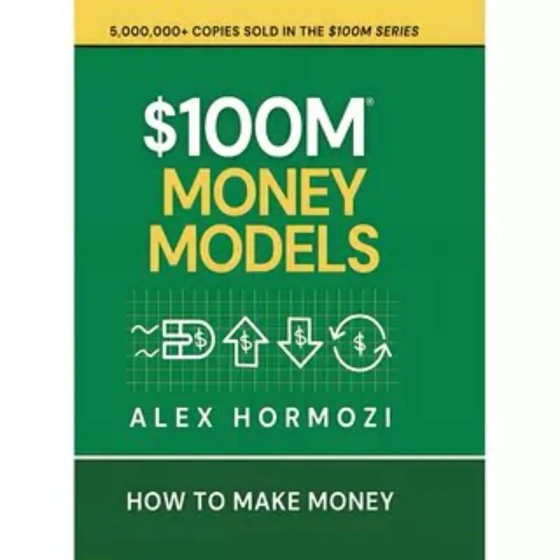 100M Money Models Business Finance Book By Alex Hormozi Profit Strategy Guide For Entrepreneur Business Learners