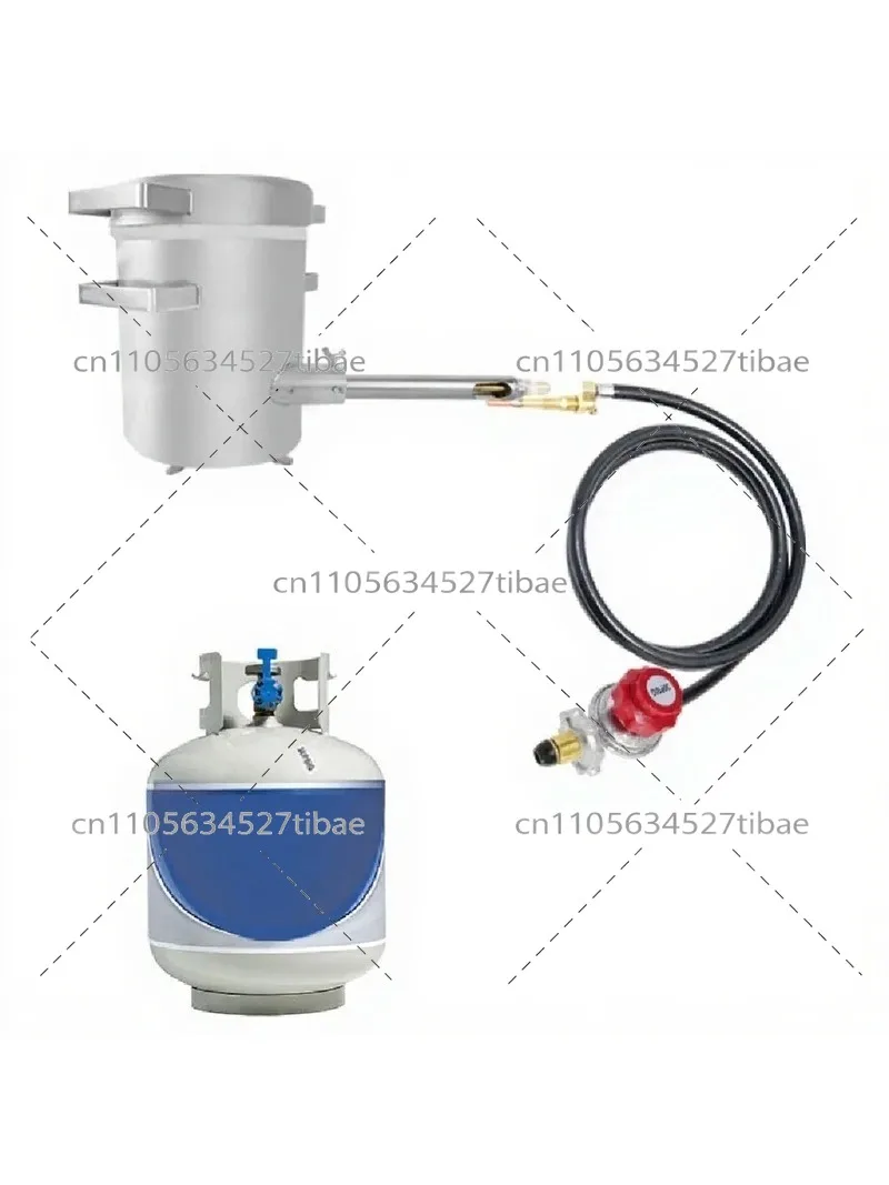 Stainless Steel Small Gas Furnace Tank 6kg 8kg 15kg Fast Melting for Aluminum Copper Gold Silver