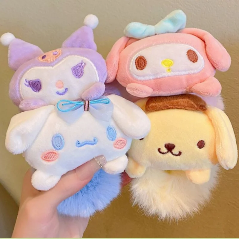 

Miniso Sanrio Cute Plush Cartoon Hairband Handmade Creative Headrope Autumn/Winter Girls Kawaii Headwear Surprise Gift For Girls