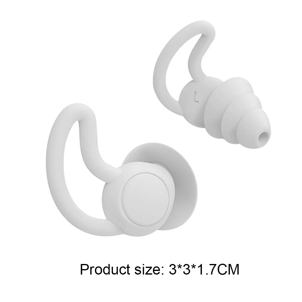 Silicone Sleeping Ear Plugs Sound Insulation Ear Protection Anti-Noise Plug Sleep Noise Reduction Swim Waterproof Earplugs