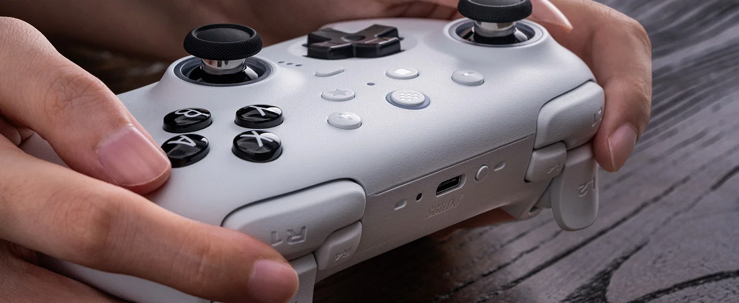 8BitDo Ultimate 2 Bluetooth-Controller, kabelloses Gamepad mit TMR-Joystick, Hall-Effekt-Trigger für Nintendo Switch, PC, Windows – Detail 14