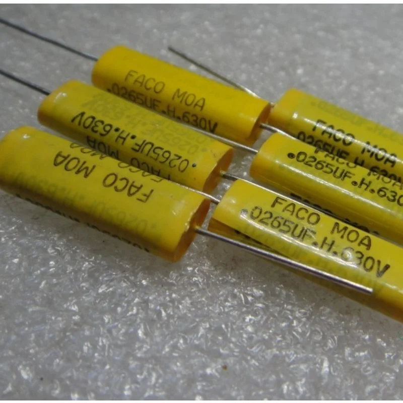 

10PCS FACO MOA 0.026uf 630v 26nf substitute 0.027uf 263 axial film capacitor