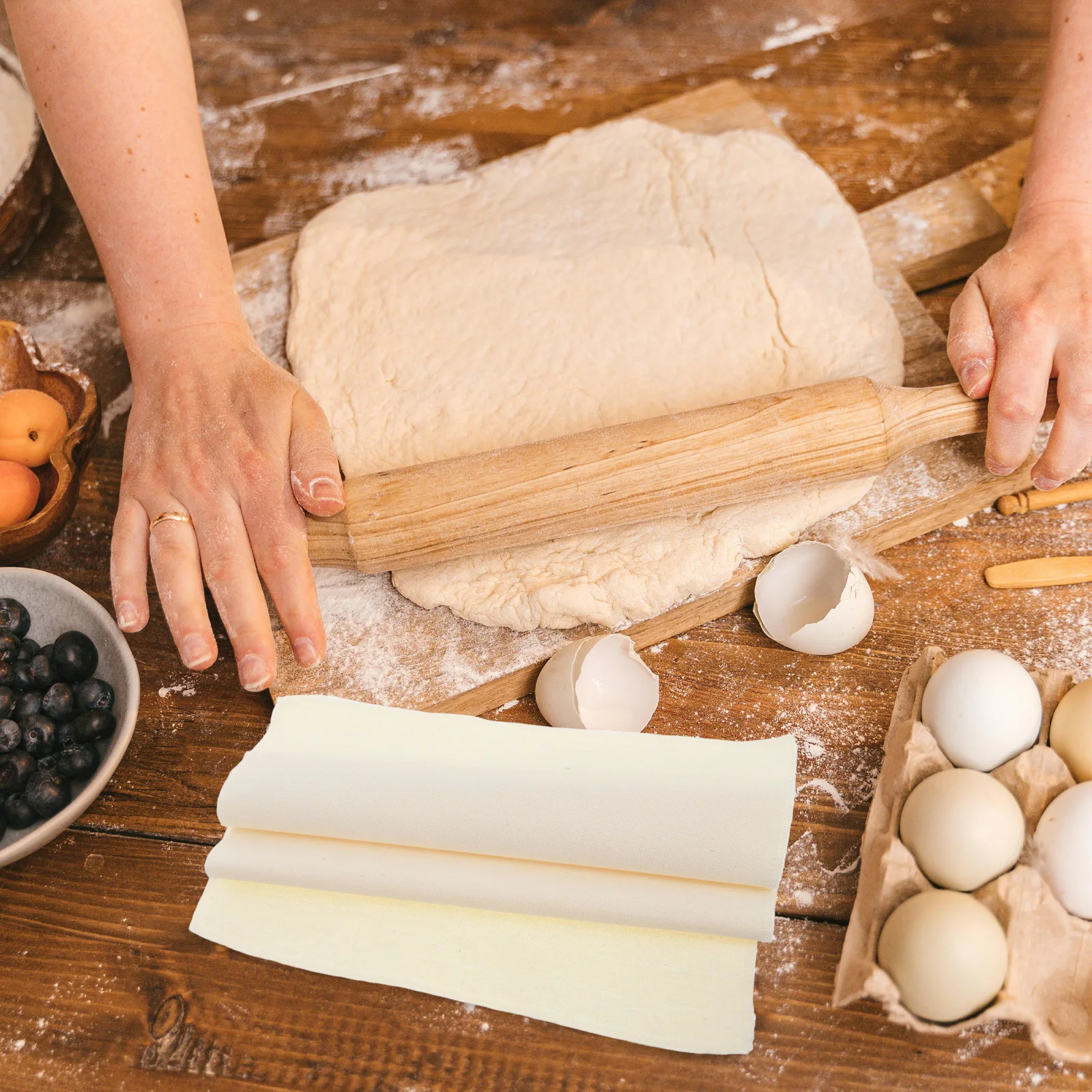

2pcs Linen Bread Baking Accessories Proofing Cloth Baguette Couche For Dough Covering Reusable Baking Tools Homemade Sourdough