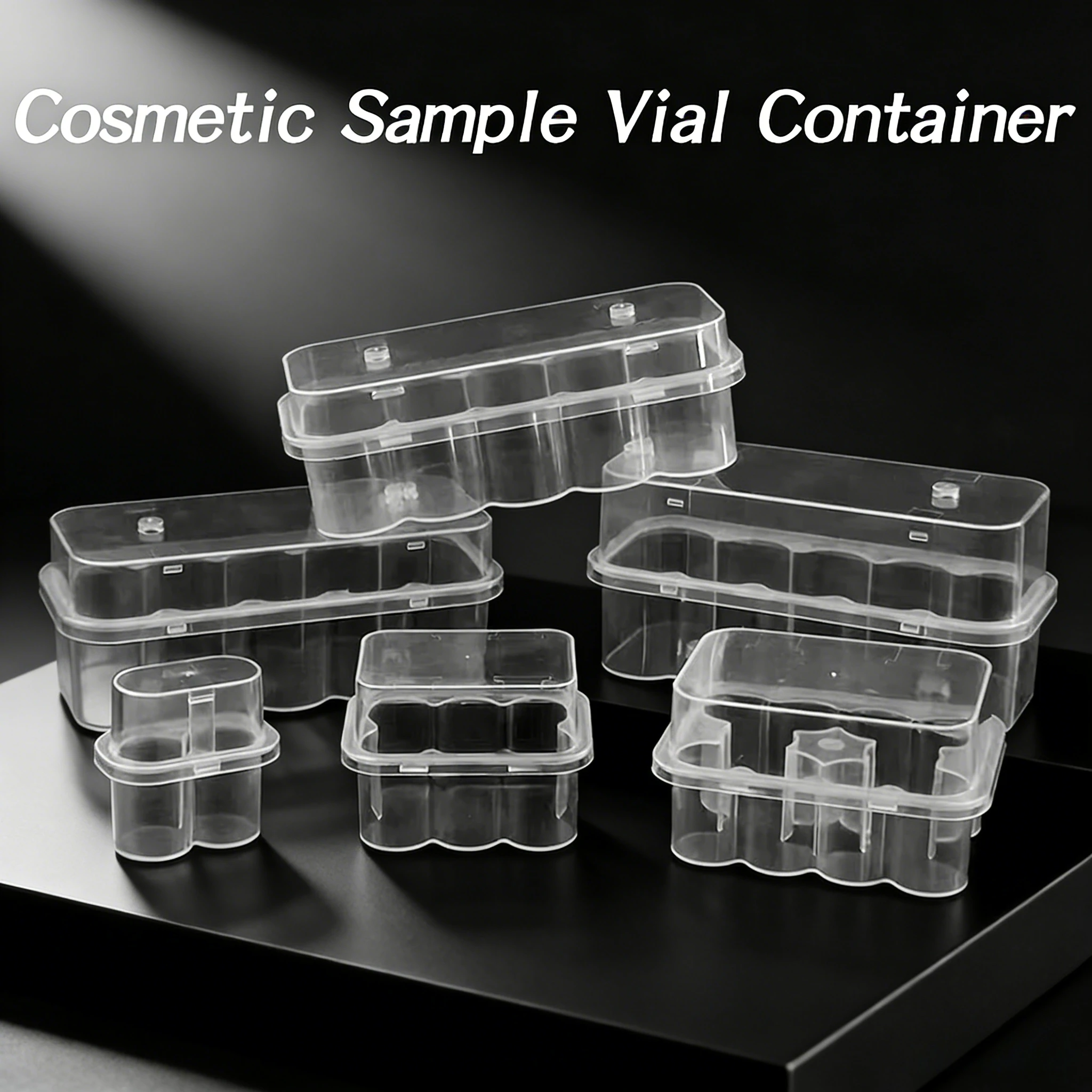 Foldable Freezer Tube Packaging Box 3/5/7/10 ML Bottle Storage Box Clear Micro Tube Storage Box Pixel Medical Supplies Peptide K