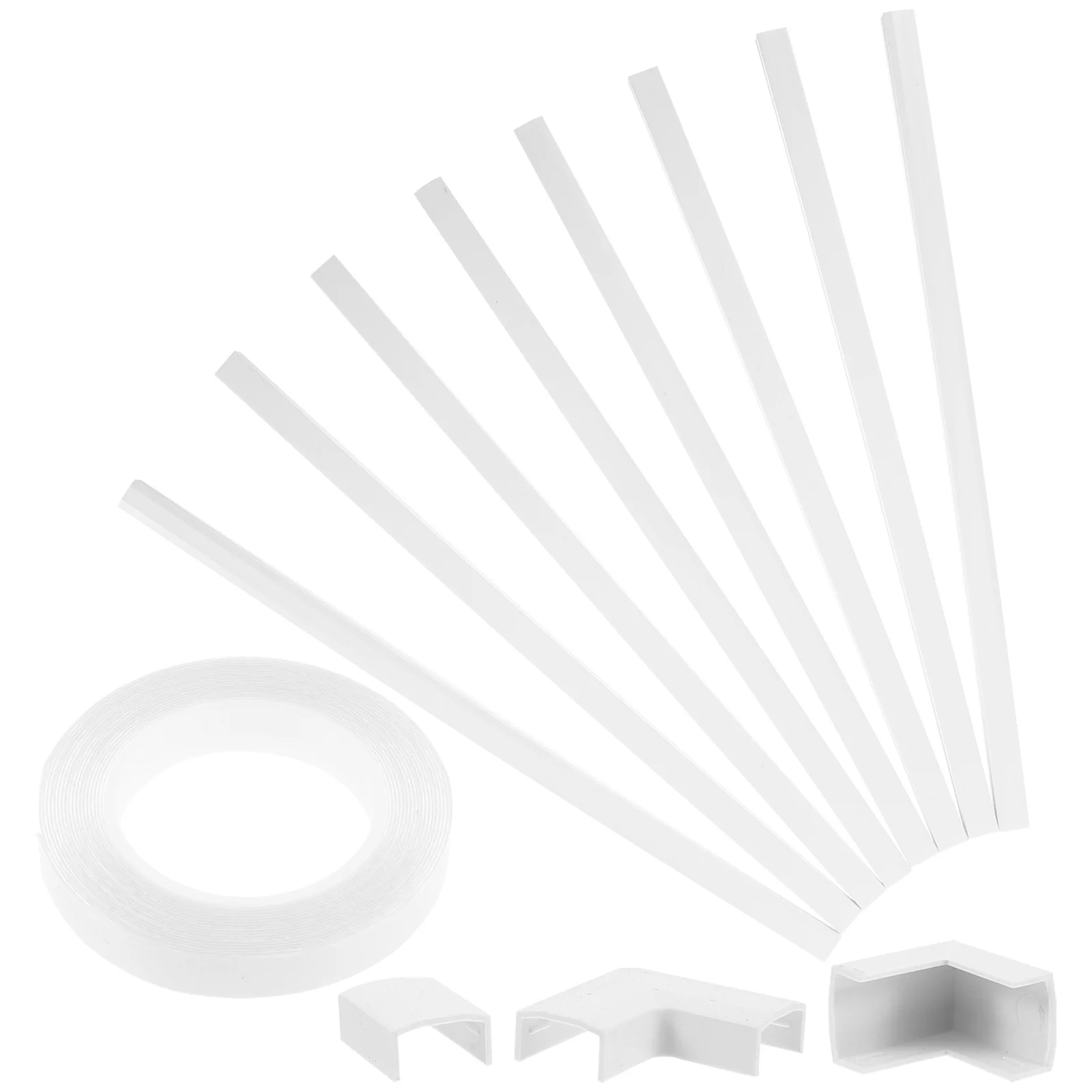 

1Set Cable Hider Solid Durable Wall Strip Wire Concealer Cord Protector for Computer Audio Cable Management