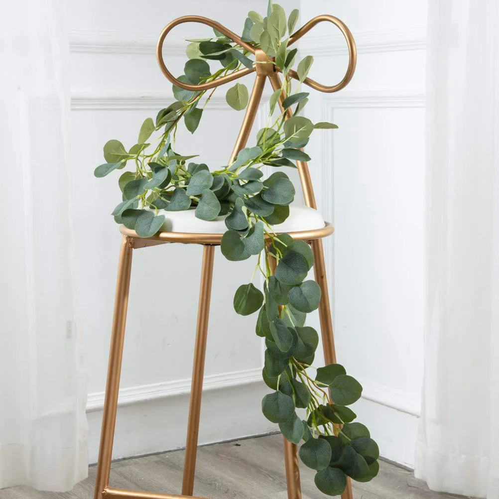 

2Pcs Simulation Eucalyptus .8m Artificial Leaves Vintage Greenery for Home Wedding Decoration Artificial Plant