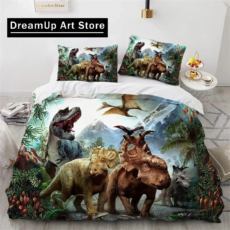 

3D Print Jurassic World Park Dinosaur Bedding Set Boys Girls Twin Queen King Size Duvet Cover Pillowcase Bed boys Adult Bedroom