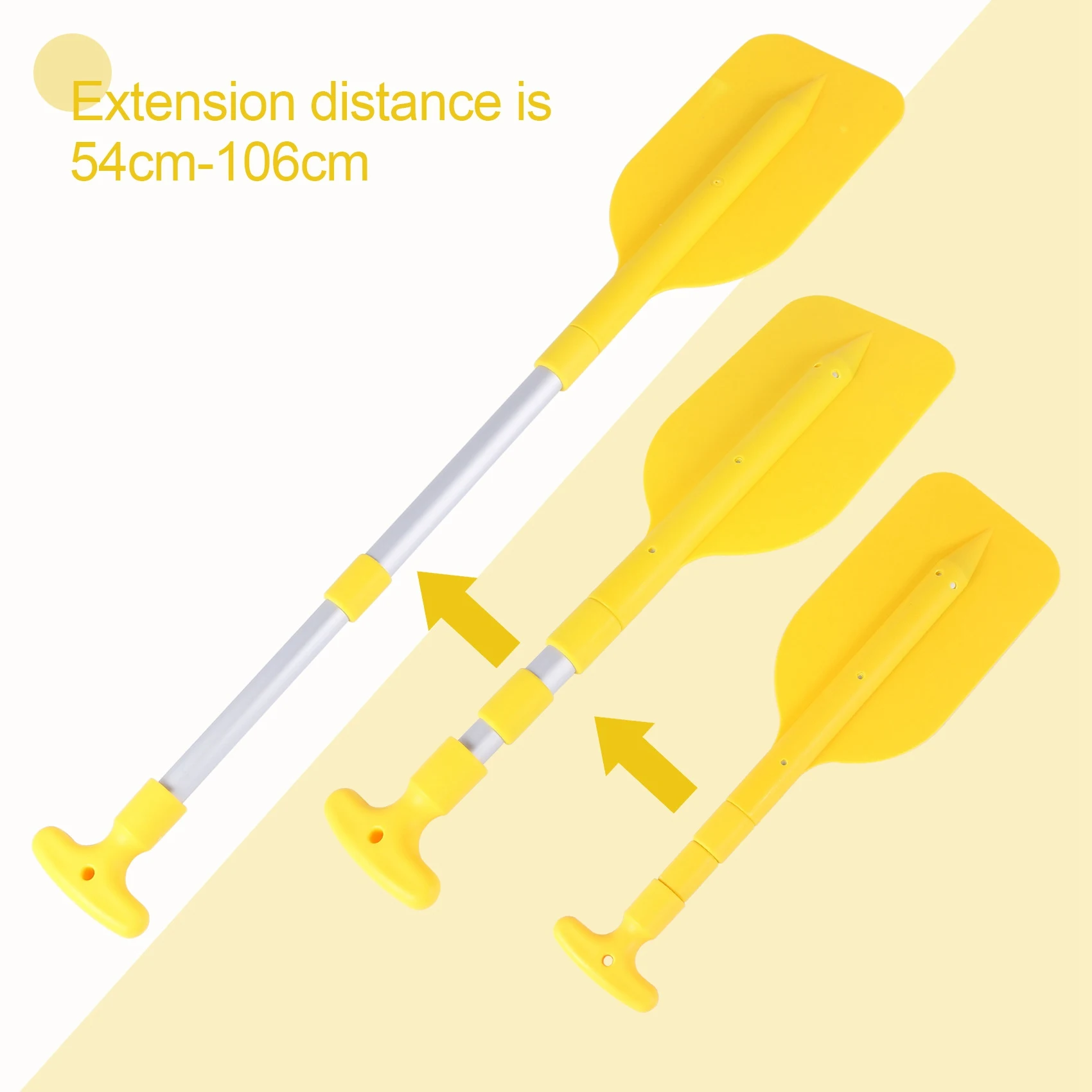 

【Купон для новых пользователей!】1 шт. телескопическое весло, портативное, складное, регулируемое, из алюминиевого сплава, безопасные аксессуары для лодок