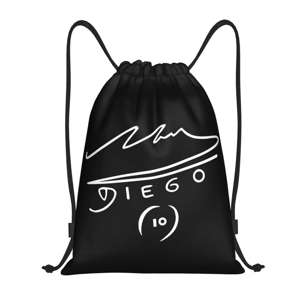 Custom Argentina Soccer Legend Diego Maradonas Drawstring Bag for Shopping Yoga Backpacks Women Men Sports Gym Sackpack