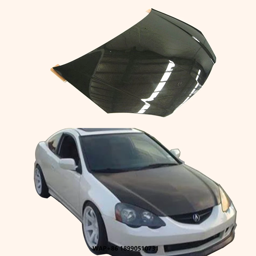 

For Honda 02-06 Integra DC5 Acura RSX OE Carbon Fiber Front Bumper Hood Bonnet