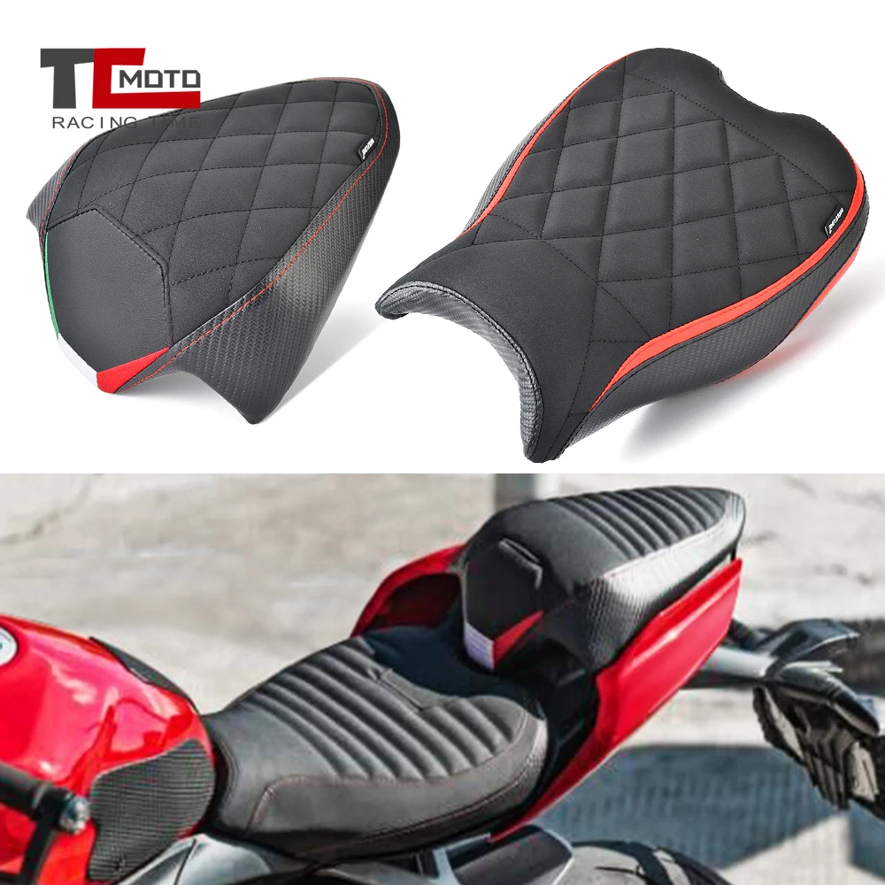 

For Ducati Streetfighter V2 2022 2023 Front Rider Rear Pillion Passenger Pad Rear Seat Cushion Motorcycle StreetfighterV2