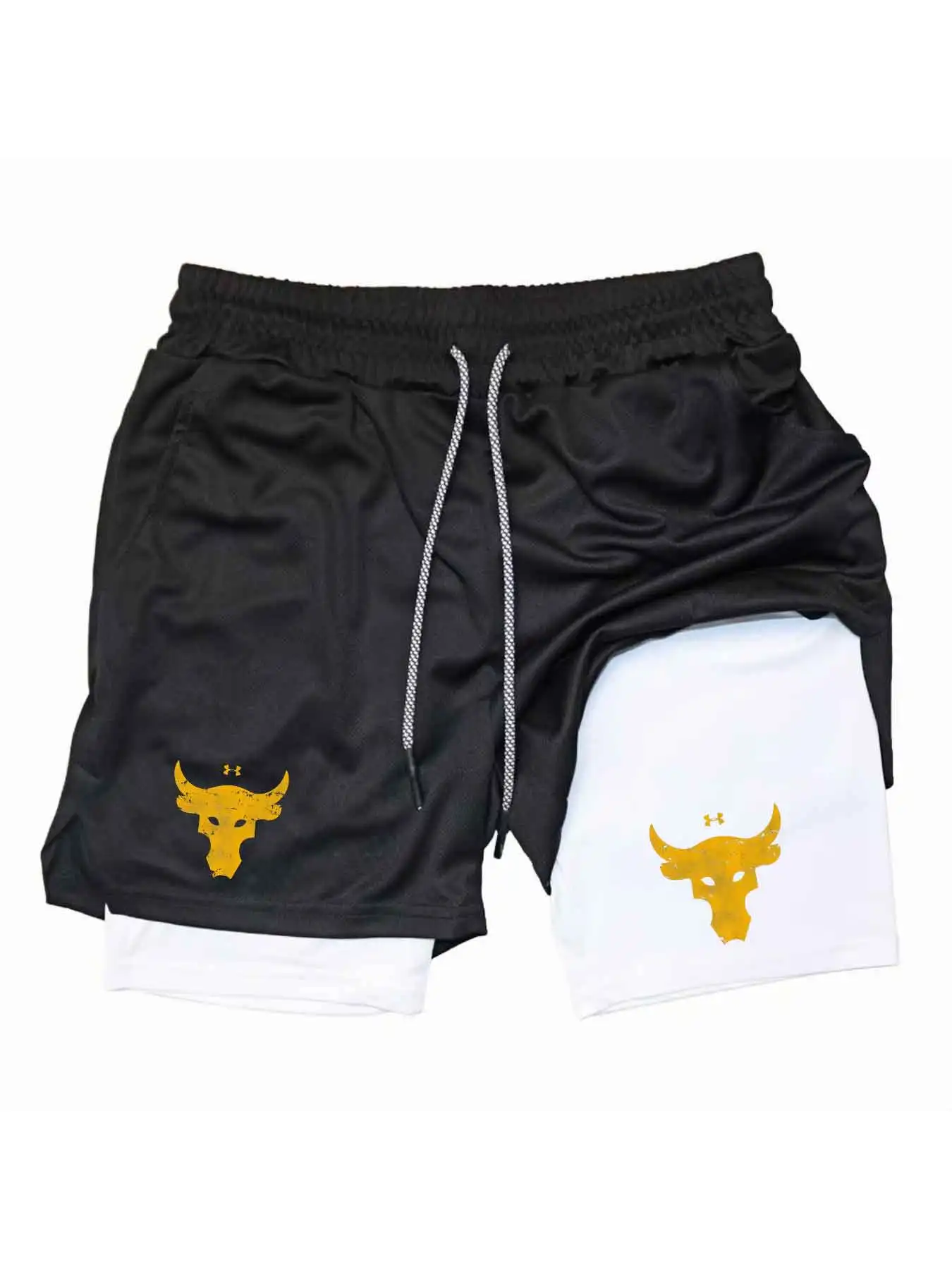 2026 Sommer Sportshorts 2-in-1 Gym-Laufshorts für langsames Laufen, Freizeit-Sportbekleidung, Fitness-Doppellagen-Shorts