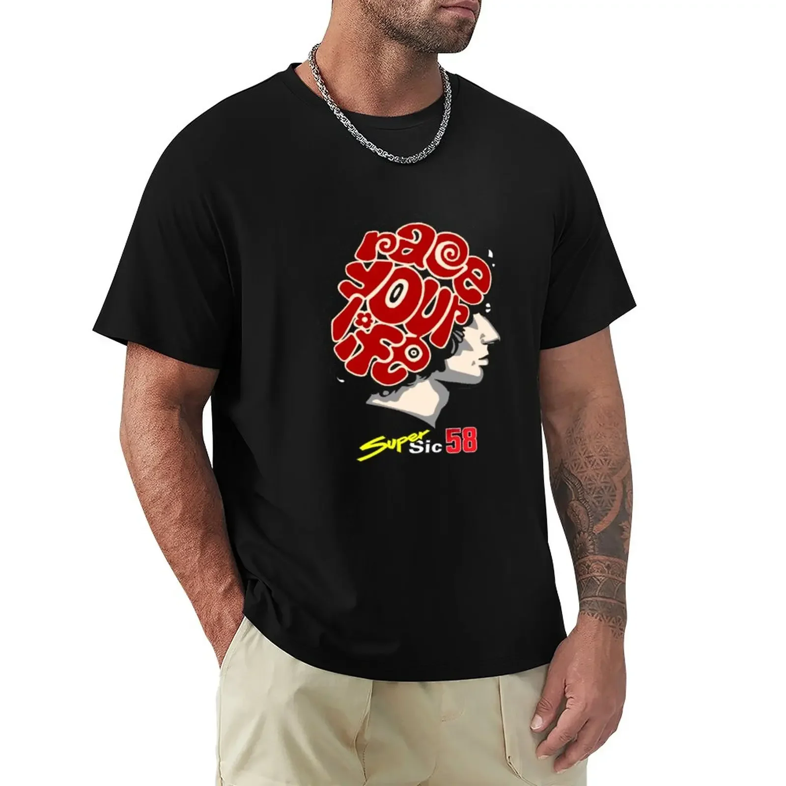 

marco simoncelli 42 T-Shirt korean fashion oversized mens funny t shirts