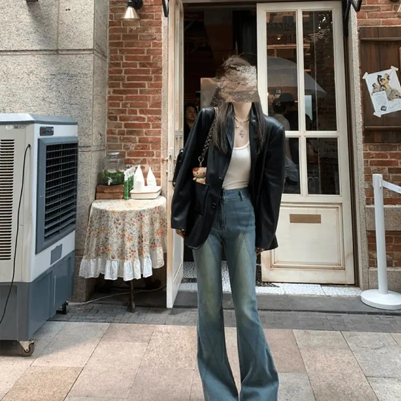 

Jackets For Woman Women'S Coat Tweed Fashion Button-Up Slim-Fit Premium Style Front Pocket Oversized Solid Korean Elegant Thick