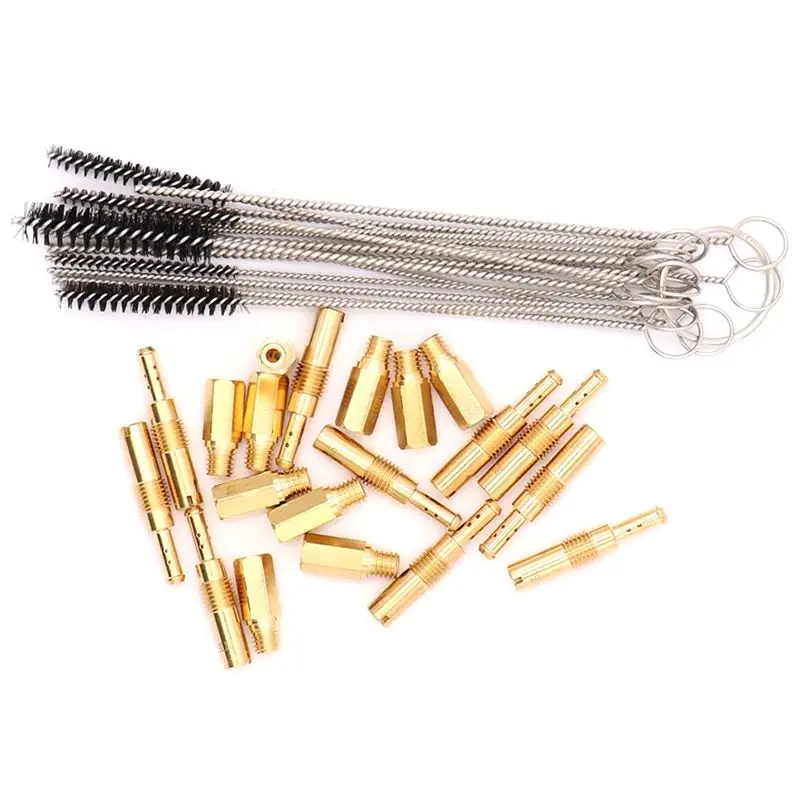Moto Carburetor Carbon Dirt Jet Cleaner Brush Kit As Shown Universal For Keihin PWK PE PWM CVK Carburetor Float Converter Nozzle