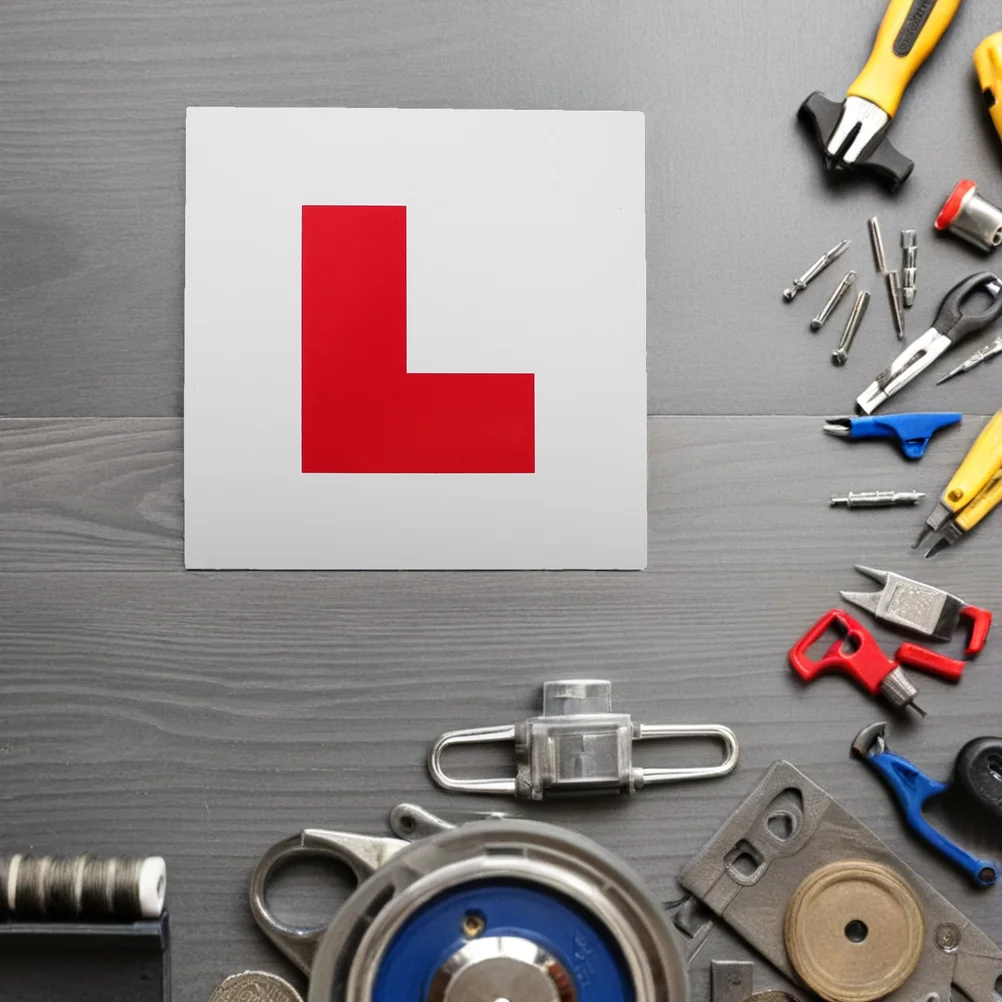 

6pcs Learner Magnetic Plates Pvc Durable Front Rear Car Stickers Easy Install Remove Reusable Novice Driver Auto Accessories