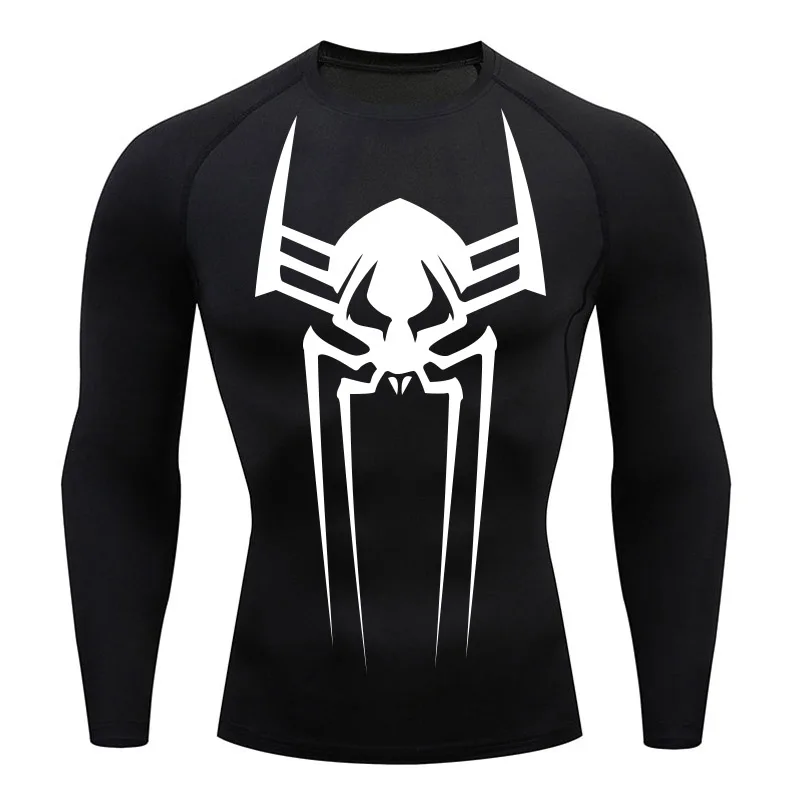 2099 Men\'s Sports Top Tee Quick Dry Compression Long Sleeve Shirt  Second Skin Gym Workout Short Fitness Running T-Shirt Men