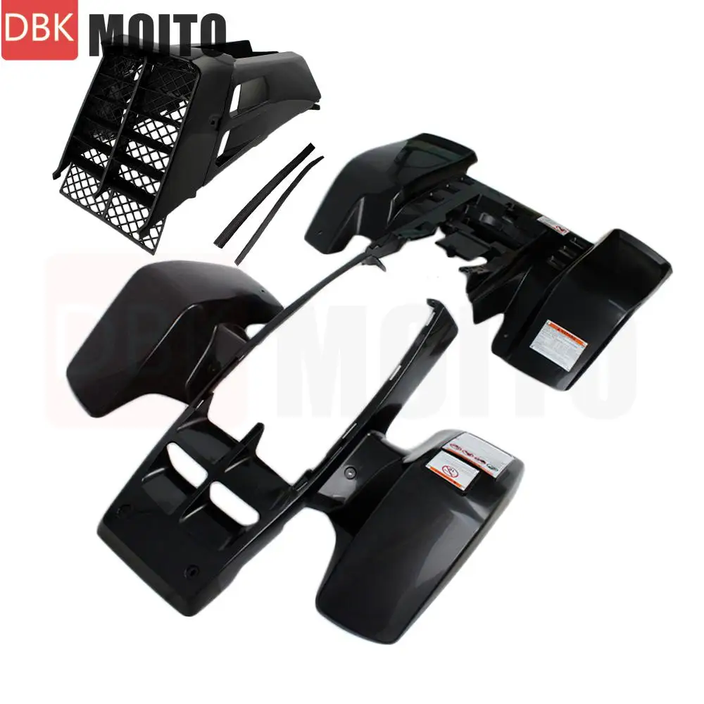 Motorcycle Fender Plastic Fairing Body Kit ATV Fairing Set  with Radiator Side Cover For Yamaha Banshee350 Banshee 350 1987-2006